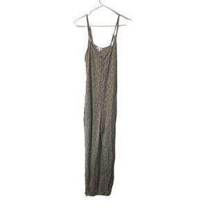 Colsie Womens Spaghetti Strap Scoop neck Slip Dress Gray Leopard Size Small‎